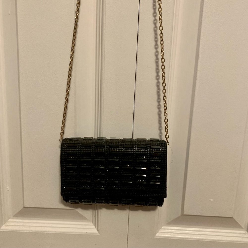 Mini black clutch
